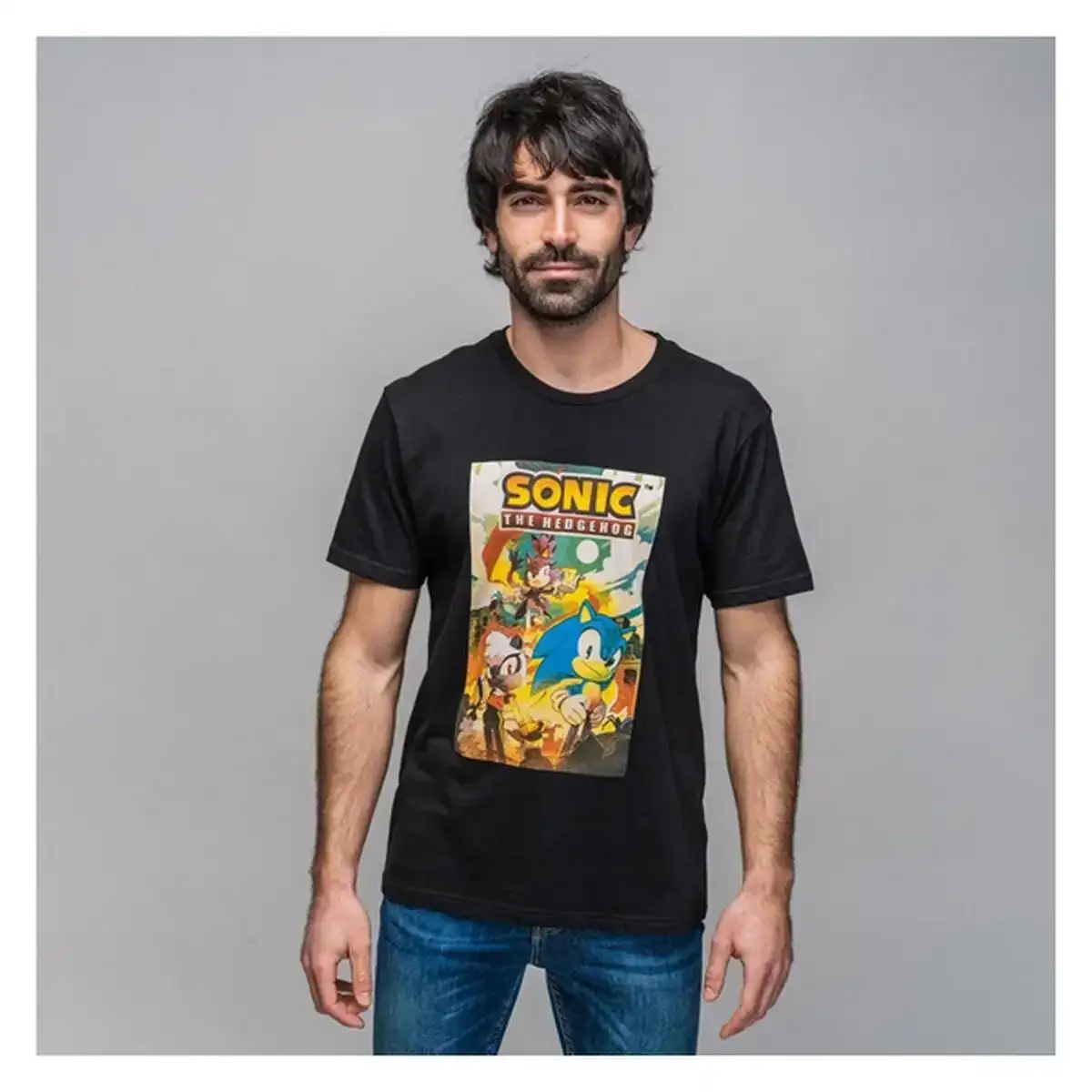 T shirt a manches courtes homme sonic_1427. DIAYTAR COTE D'IVOIRE - Là où Chaque Clic Compte. Parcourez notre boutique en ligne et laissez-vous guider vers des trouvailles uniques qui enrichiront votre quotidien.