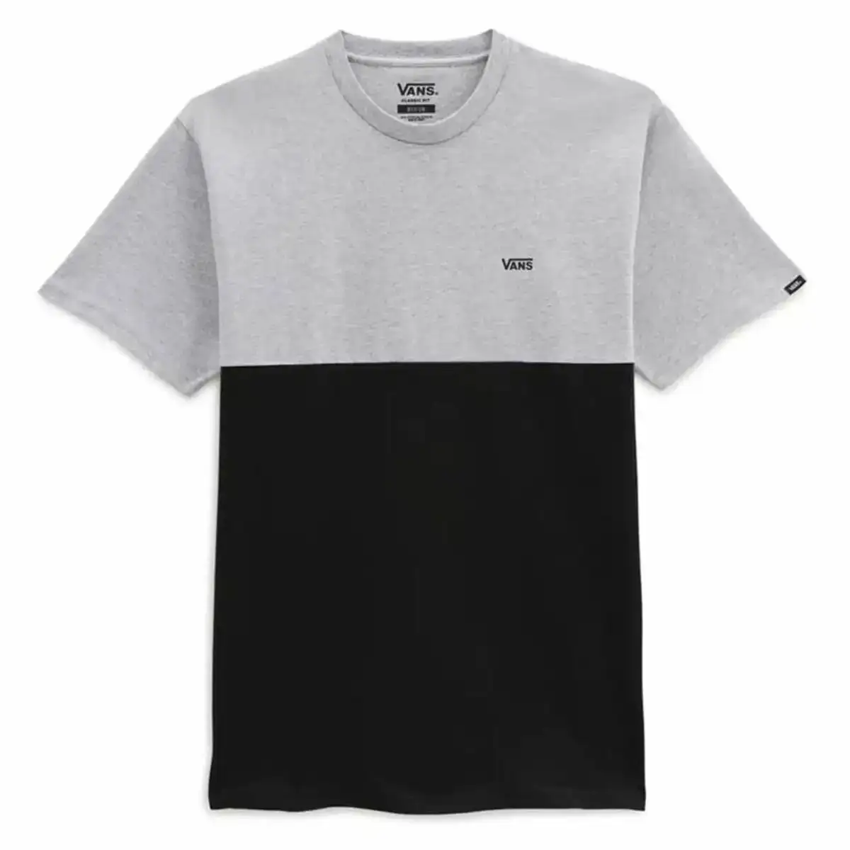 T shirt a manches courtes homme vans colorblock noir gris_9521. Bienvenue chez DIAYTAR COTE D'IVOIRE - Où Chaque Objet a sa Propre Histoire. Découvrez notre sélection soigneusement choisie et choisissez des produits qui racontent le patrimoine sénégalais.