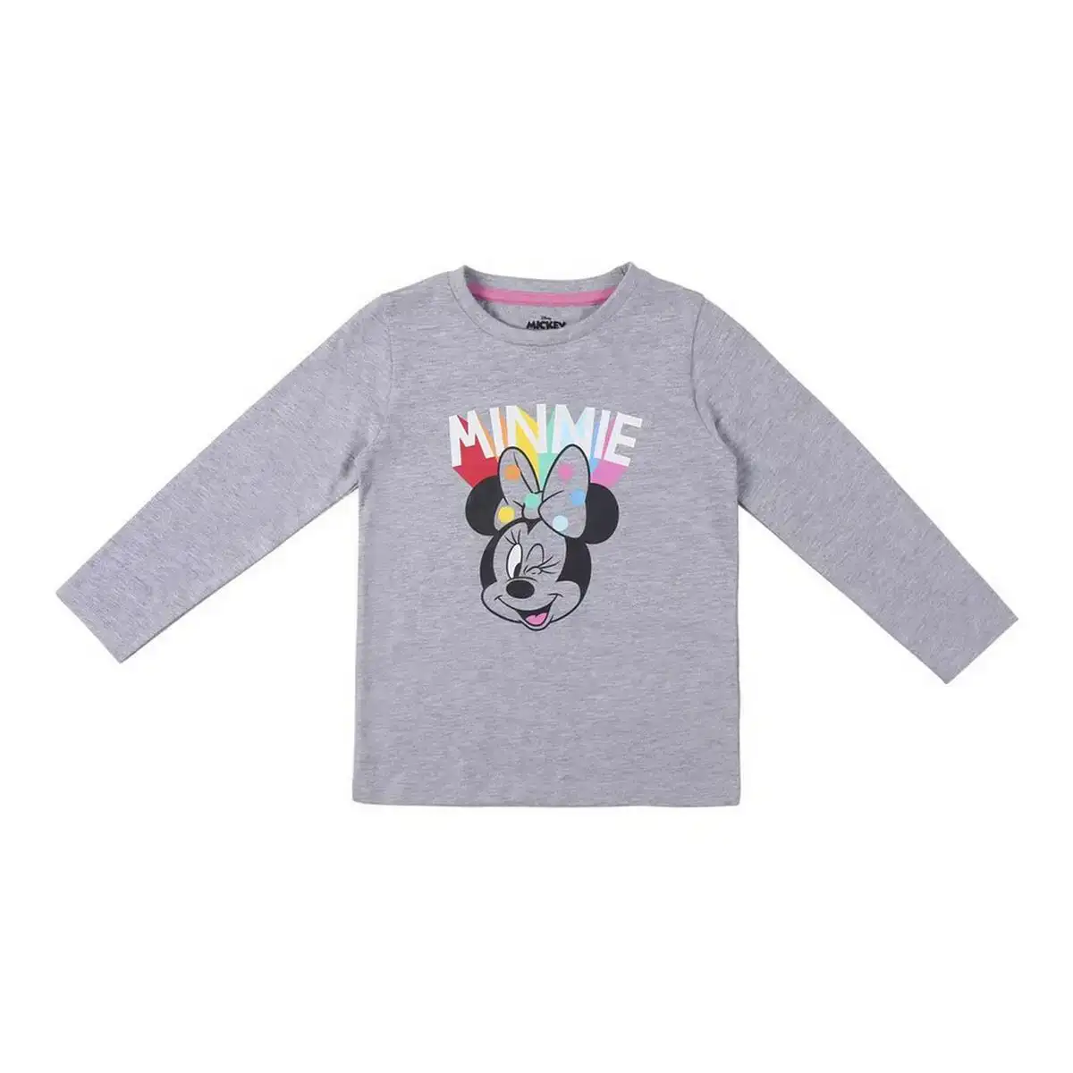T shirt a manches longues enfant minnie mouse gris_1078. DIAYTAR COTE D'IVOIRE - Là où Chaque Produit Est une Trouvaille. Explorez notre sélection minutieuse et découvrez des articles qui correspondent à votre style de vie et à vos aspirations.