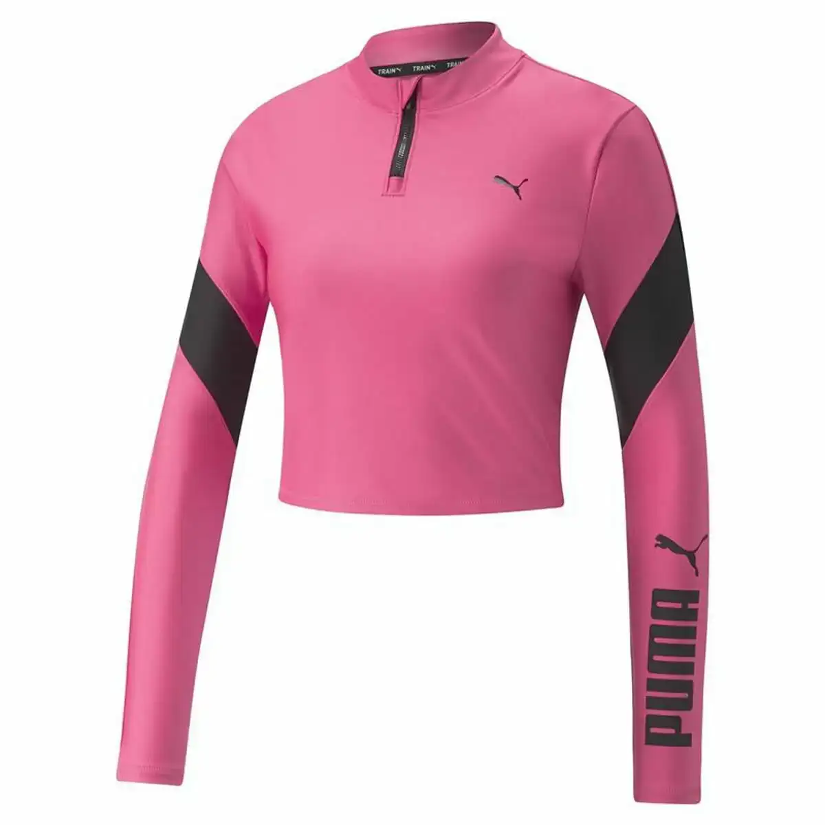 T shirt a manches longues femme puma rose fuchsia_2224. DIAYTAR COTE D'IVOIRE - Où la Mode et le Confort se Rencontrent. Plongez dans notre univers de produits et trouvez des articles qui vous habillent avec style et aisance.