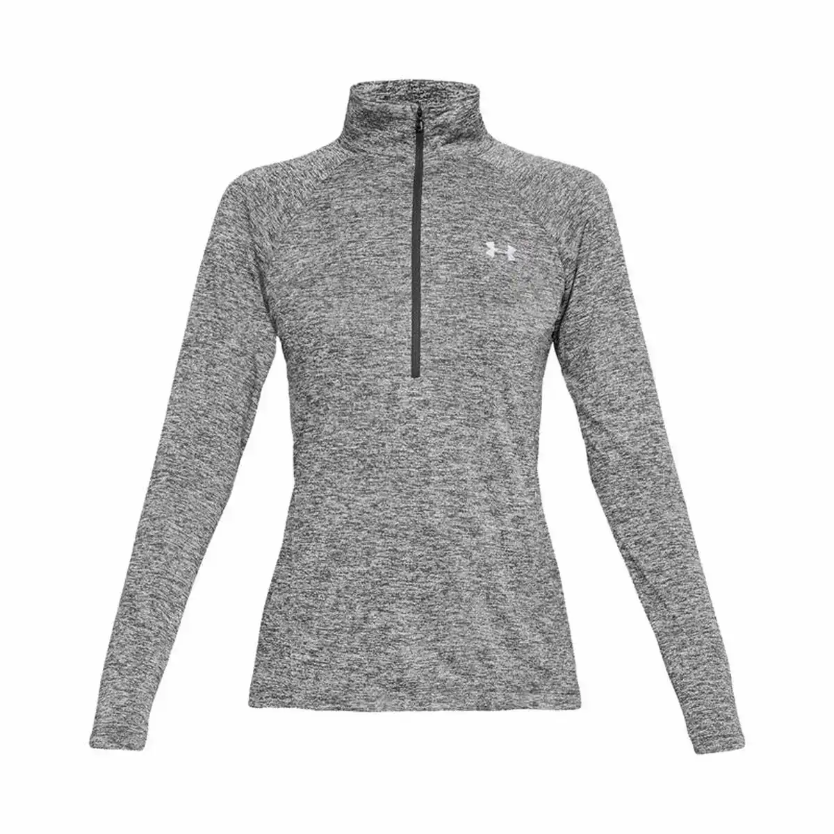 T shirt a manches longues femme under armour tech twist gris clair_2848. DIAYTAR COTE D'IVOIRE - Votre Marché Virtuel au Côte d'Ivoire. Parcourez notre boutique en ligne pour trouver des trésors cachés, des articles indispensables du quotidien aux joyaux artistiques.