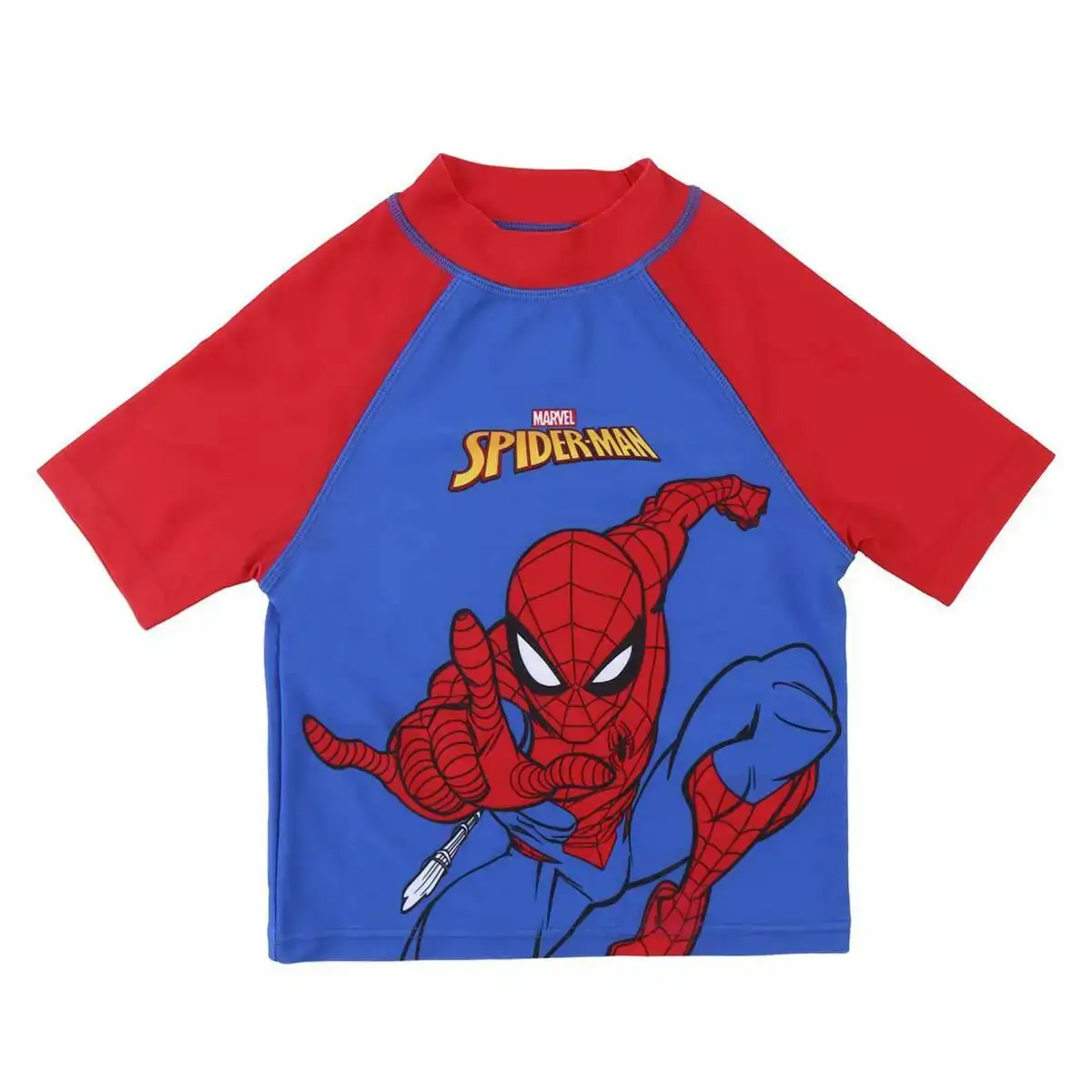 T shirt de bain spiderman bleu fonce_4472. Bienvenue sur DIAYTAR COTE D'IVOIRE - Où Chaque Article a son Histoire. Découvrez notre sélection méticuleuse de produits qui racontent l'authenticité et la beauté du Côte d'Ivoire.
