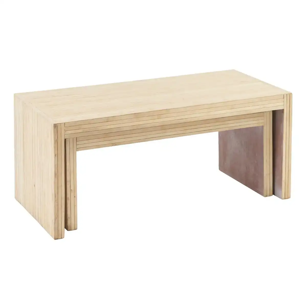 Table basse 110 x 55 x 50 cm bois 2 unites_2460. DIAYTAR COTE D'IVOIRE - L'Art de Vivre en Couleurs et en Styles. Parcourez notre sélection et trouvez des articles qui reflètent votre personnalité et votre goût pour la vie.