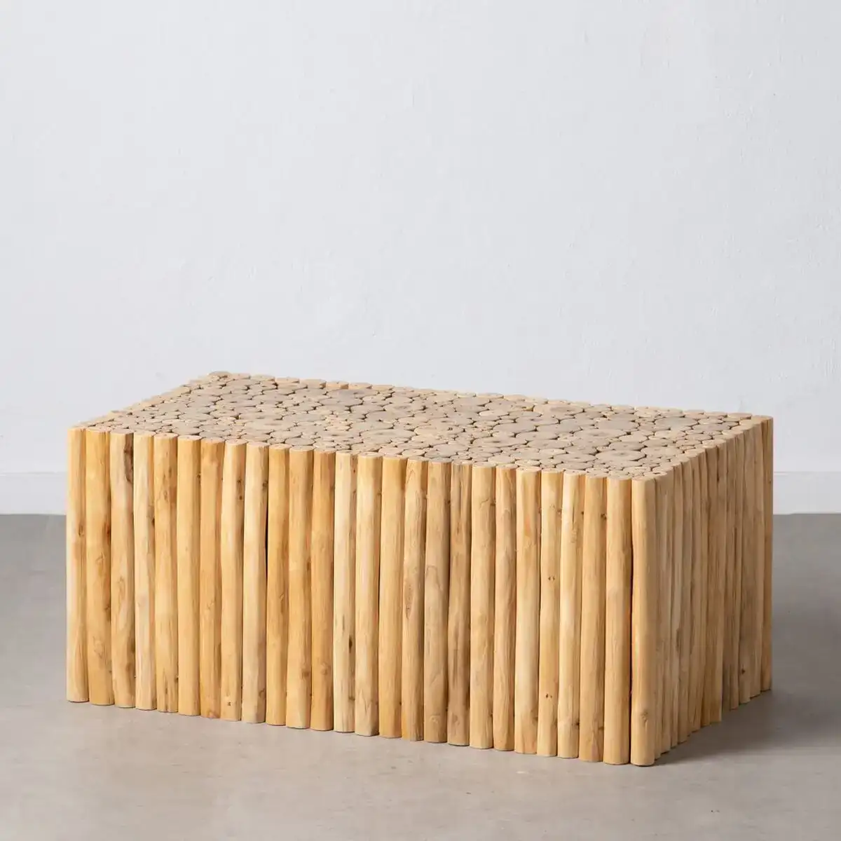 Table basse akar 90 x 50 x 40 cm bois de teck_8560. DIAYTAR COTE D'IVOIRE - Votre Passage vers le Raffinement. Plongez dans notre univers de produits exquis et choisissez des articles qui ajoutent une touche de sophistication à votre vie.