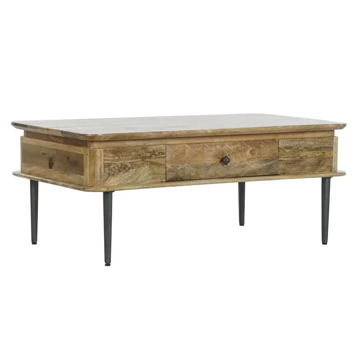Table basse dkd home decor 116 x 60 x 46 cm metal aluminium bois de manguier_8402. DIAYTAR COTE D'IVOIRE - Où la Qualité et la Diversité Fusionnent. Explorez notre boutique en ligne pour découvrir une gamme variée de produits qui incarnent l'excellence et l'authenticité.
