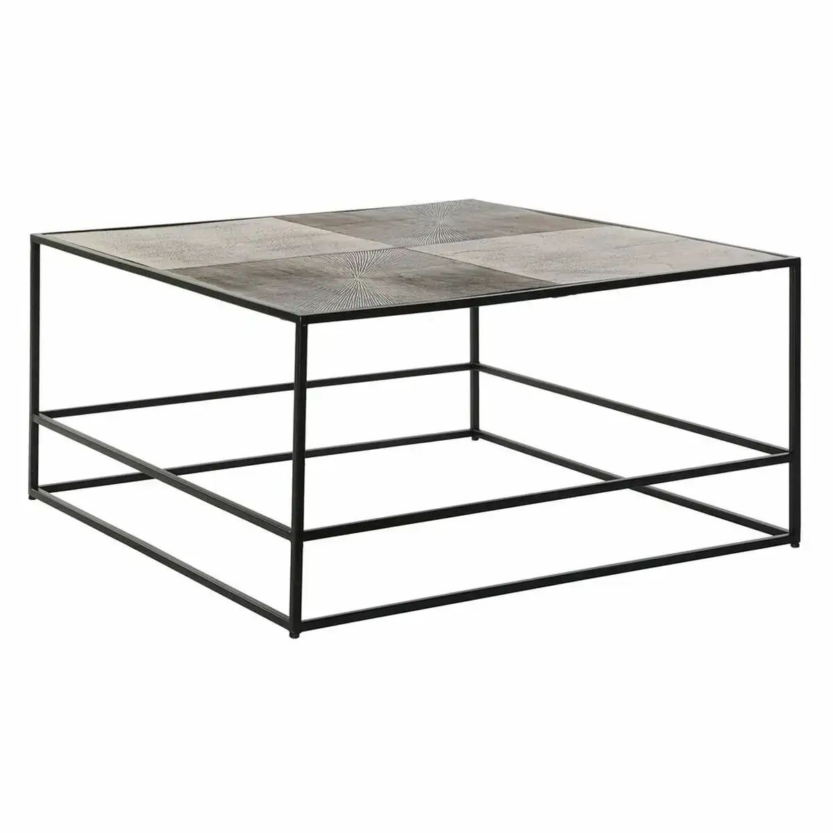 Table basse dkd home decor aluminium 80 x 80 x 41 cm _8983. DIAYTAR COTE D'IVOIRE - L'Art de Vivre l'Excellence au Quotidien. Explorez notre gamme et choisissez des produits qui ajoutent une note de prestige à votre vie.