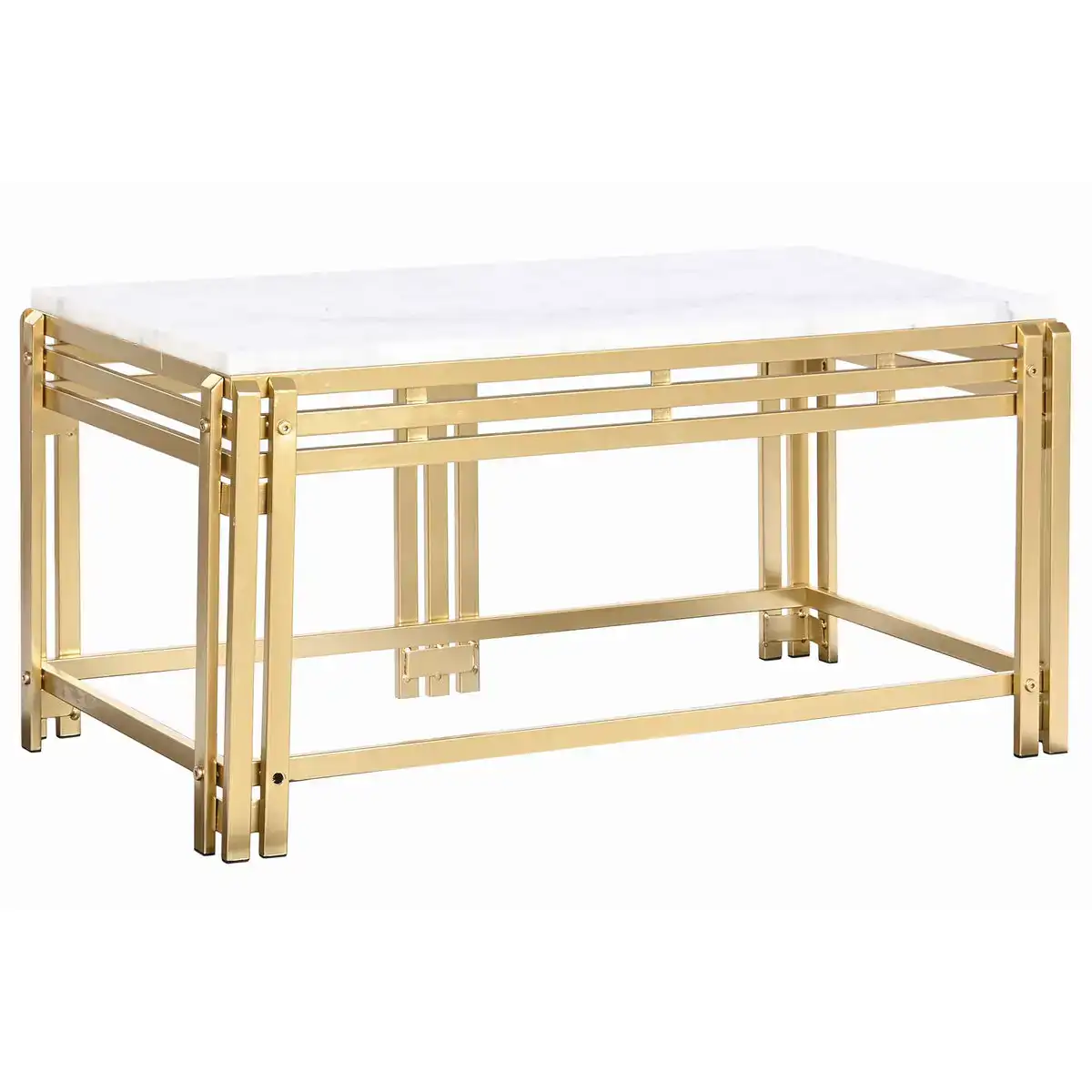 Table basse dkd home decor metal aluminium marbre 80 x 40 x 40 cm_9109. DIAYTAR COTE D'IVOIRE - Où Chaque Produit a son Histoire à Raconter. Parcourez notre catalogue et découvrez des articles qui portent en eux la passion et l'histoire du Côte d'Ivoire.