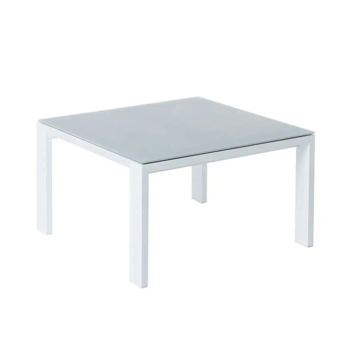 Table basse thais 70 x 70 x 41 cm aluminium blanc_4127. Entrez dans le Monde de DIAYTAR COTE D'IVOIRE - Où la Satisfaction est la Priorité. Explorez notre sélection pensée pour vous offrir une expérience de shopping qui va au-delà de vos attentes.