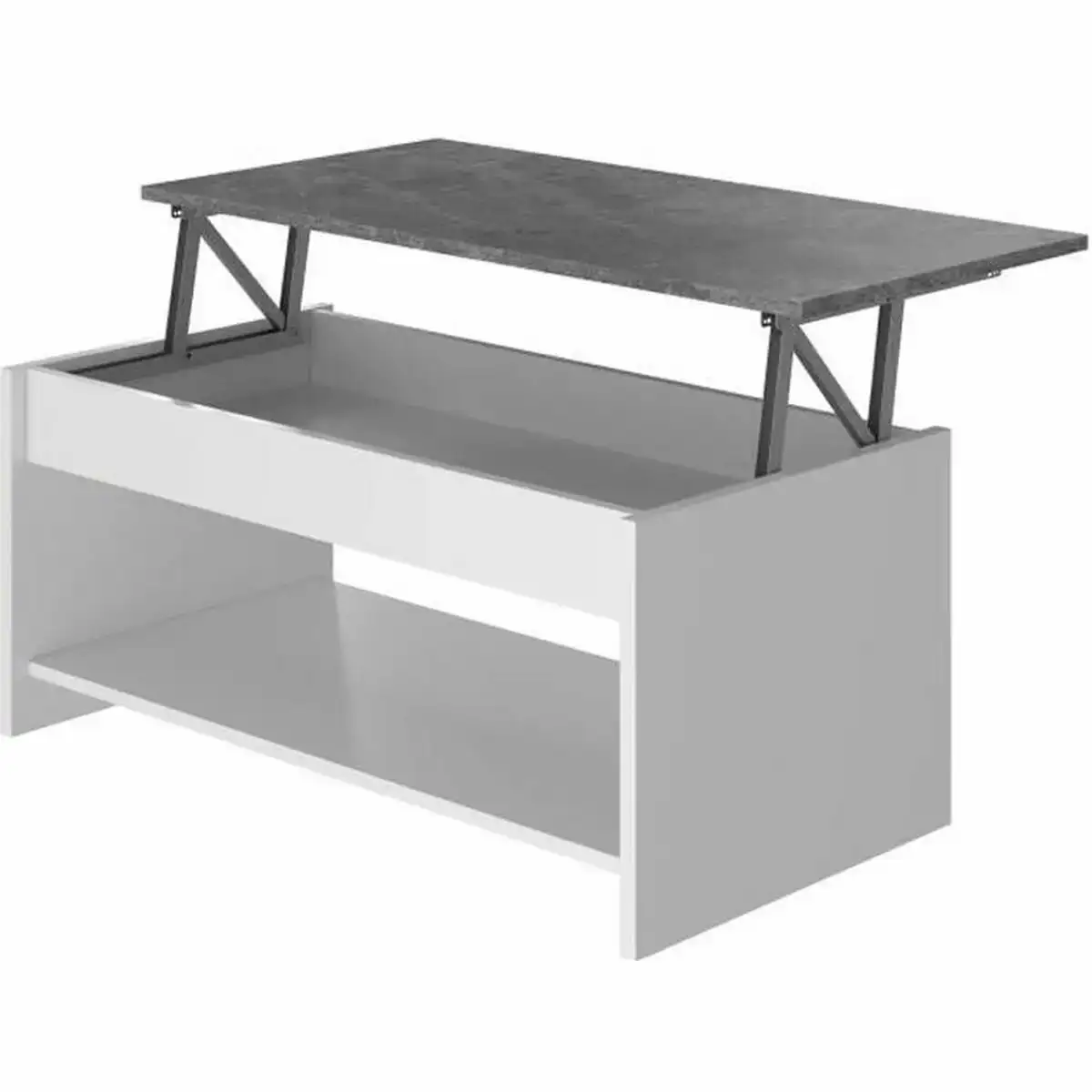 Table blanc gris 50 cm_2534. Bienvenue chez DIAYTAR COTE D'IVOIRE - Où le Shopping Rime avec Diversité. Plongez dans notre univers de produits et découvrez des trésors qui représentent la richesse culturelle du Côte d'Ivoire.
