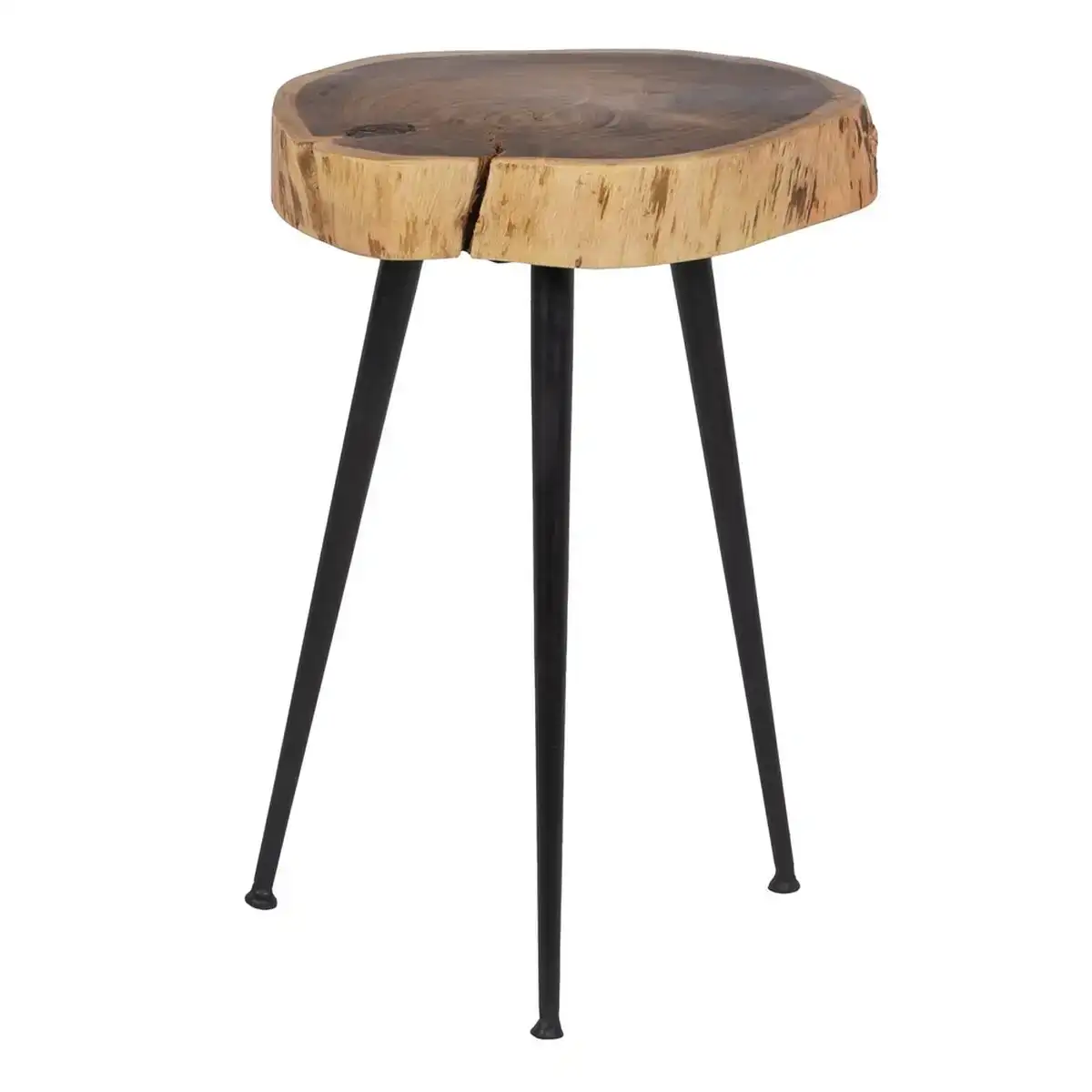 Table d appoint 38 x 35 x 51 cm naturel noir bois fer_6256. DIAYTAR COTE D'IVOIRE - Votre Destination pour un Shopping Unique. Parcourez notre catalogue et trouvez des articles qui vous inspirent et vous édifient.