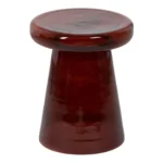 Table d appoint 39 x 39 x 49 cm verre bordeaux_3127. DIAYTAR COTE D'IVOIRE - Votre Plateforme Shopping Engagée. Explorez notre catalogue et choisissez des produits qui reflètent notre dévouement envers la qualité et la satisfaction du client.