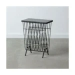 Table d appoint 40 x 25 x 53 cm noir marbre fer_9865. Entrez dans l'Univers de DIAYTAR COTE D'IVOIRE - Où l'Élégance Rencontre la Tradition. Explorez notre gamme variée et trouvez des articles qui ajoutent une touche de sophistication à votre vie.