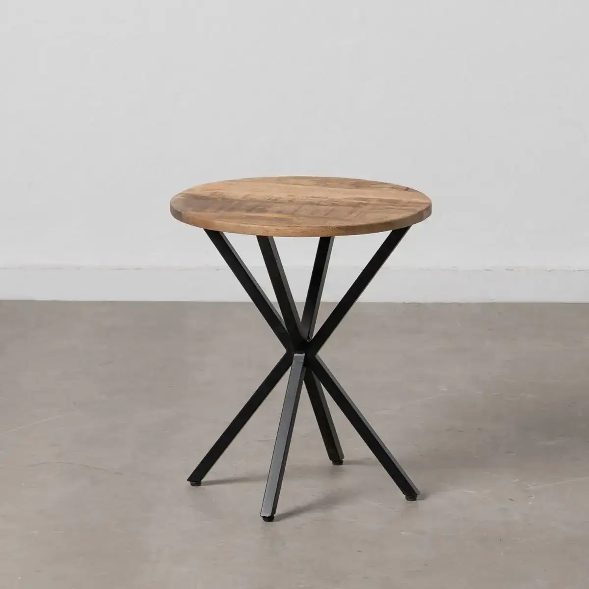 Table d appoint 43 x 43 x 49 cm naturel metal bois_1542. DIAYTAR COTE D'IVOIRE - Là où les Rêves de Shopping Deviennent Réalité. Naviguez à travers notre catalogue diversifié et choisissez parmi une variété d'articles qui feront de votre shopping une expérience inoubliable.