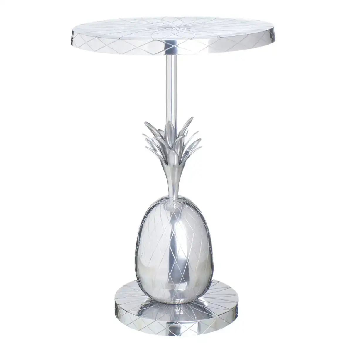 Table d appoint 43 x 43 x 62 cm argent laiton_9213. Entrez dans le Monde de DIAYTAR COTE D'IVOIRE - Où Chaque Article Raconte une Histoire Unique. Explorez notre boutique en ligne pour dénicher des trésors qui incarnent l'âme du Côte d'Ivoire.