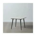 Table d appoint 55 x 55 x 45 cm noir blanc marbre fer_3420. DIAYTAR COTE D'IVOIRE - Votre Destination pour un Shopping Éclairé. Parcourez notre boutique en ligne pour découvrir des produits de qualité qui embelliront votre quotidien.