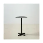 Table d appoint 59 x 40 x 40 cm noir aluminium_7332. DIAYTAR COTE D'IVOIRE - L'Univers de l'Élégance Accessible. Plongez dans notre catalogue et choisissez des produits qui allient sophistication et accessibilité pour un shopping exquis.