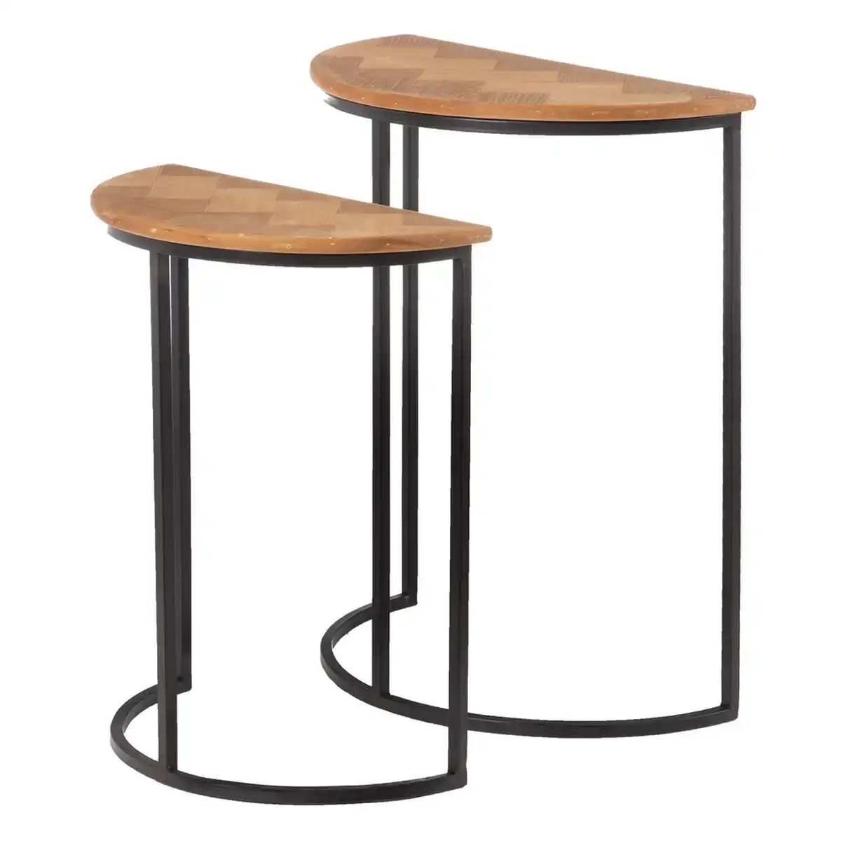 Table d appoint 62 5 x 62 5 x 73 cm noir metal marron dmf 2 unites _8080. DIAYTAR COTE D'IVOIRE - L'Art de Choisir, l'Art de Vivre. Parcourez notre boutique en ligne et découvrez des produits qui transforment chaque choix en une expérience enrichissante.