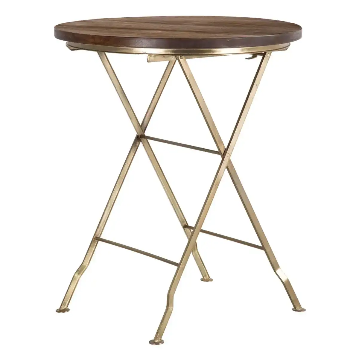 Table d appoint 66 x 66 x 78 cm dore bois marron fer_1486. Entrez dans l'Univers de DIAYTAR COTE D'IVOIRE - Où Choisir est un Plaisir. Explorez notre catalogue diversifié et trouvez des articles qui reflètent vos goûts et votre personnalité.