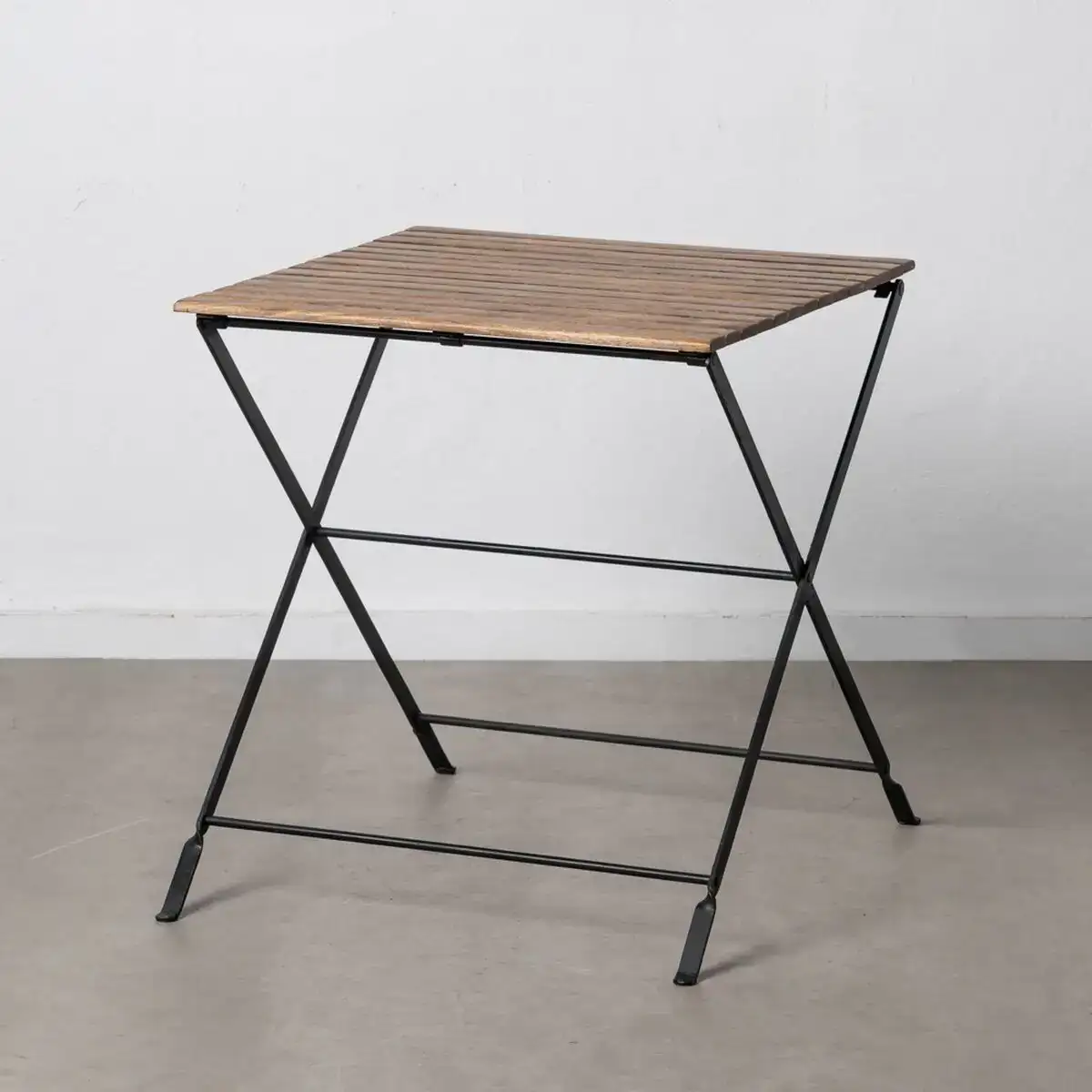 Table d appoint 70 x 70 x 76 cm naturel noir bois fer_6417. Bienvenue chez DIAYTAR COTE D'IVOIRE - Votre Plateforme Shopping pour Tous. Découvrez un large éventail de produits qui célèbrent la diversité et la beauté du Côte d'Ivoire.