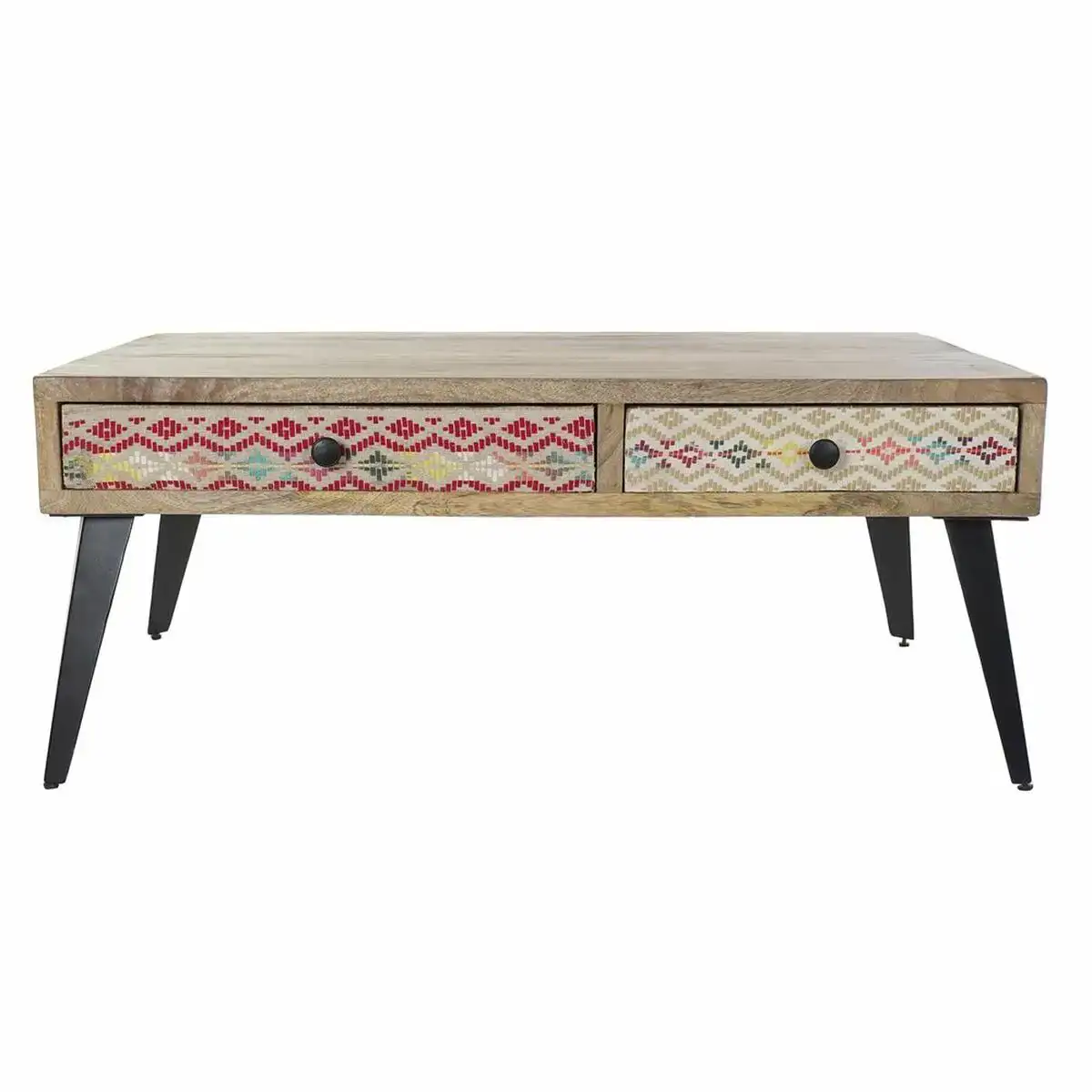 Table d appoint dkd home decor 110 x 70 x 46 cm noir metal marron multicouleur bois de manguier_3926. DIAYTAR COTE D'IVOIRE - Là où Chaque Produit Évoque une Émotion. Parcourez notre catalogue et choisissez des articles qui vous touchent et qui enrichissent votre expérience.