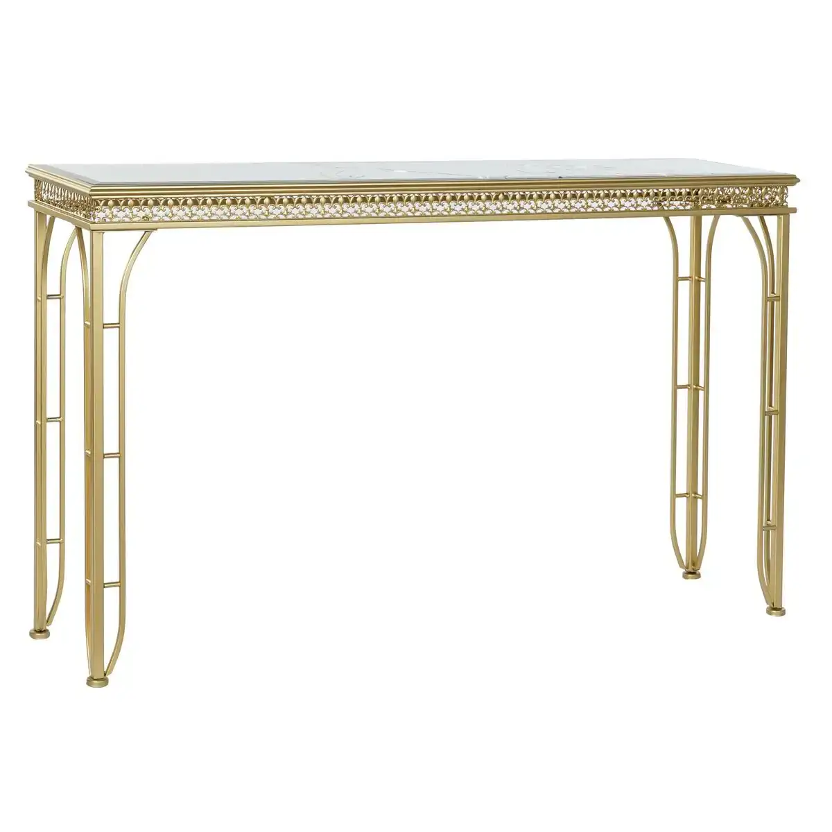 Table d appoint dkd home decor 120 x 30 x 73 cm miroir dore metal_9366. Bienvenue chez DIAYTAR COTE D'IVOIRE - Où le Shopping Devient une Aventure. Découvrez notre collection diversifiée et explorez des produits qui reflètent la diversité du Côte d'Ivoire.