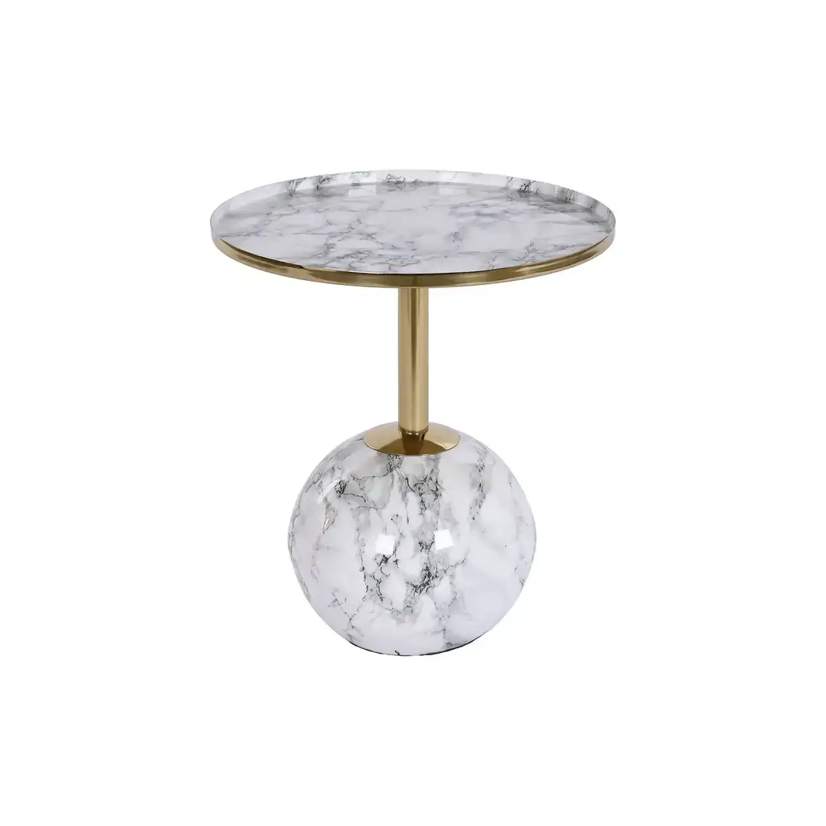 Table d appoint dkd home decor 41 x 41 x 47 cm dore blanc fer_5707. DIAYTAR COTE D'IVOIRE - Là où Chaque Produit est une Trouvaille Unique. Découvrez notre boutique en ligne et trouvez des articles qui vous distinguent par leur originalité.