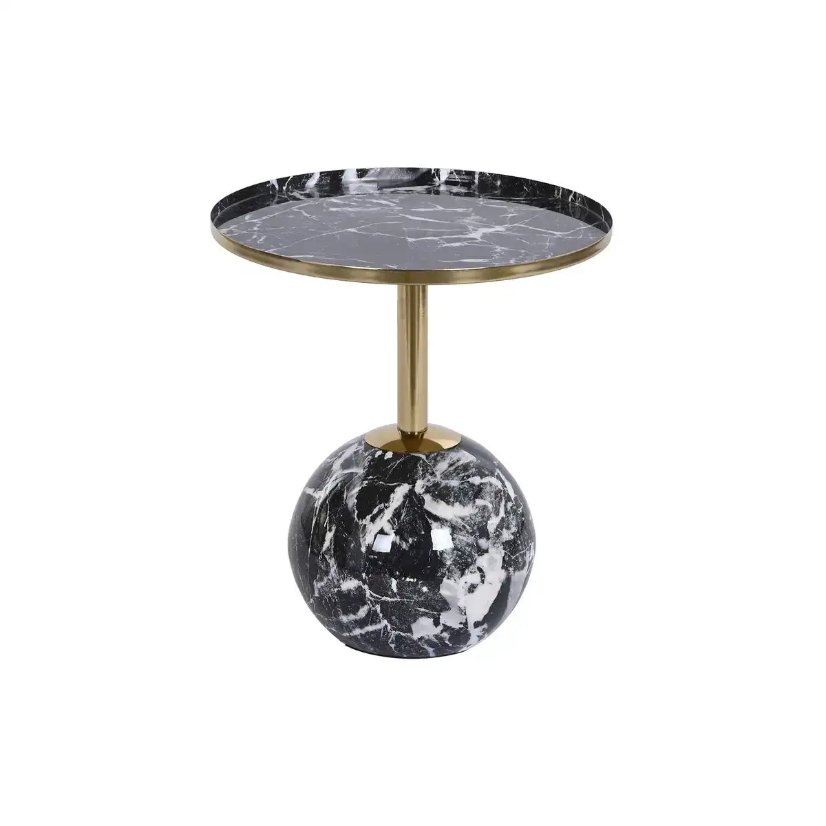 Table d appoint dkd home decor 41 x 41 x 47 cm noir dore fer_3969. DIAYTAR COTE D'IVOIRE - Votre Marché Virtuel au Côte d'Ivoire. Parcourez notre boutique en ligne pour trouver des trésors cachés, des articles indispensables du quotidien aux joyaux artistiques.