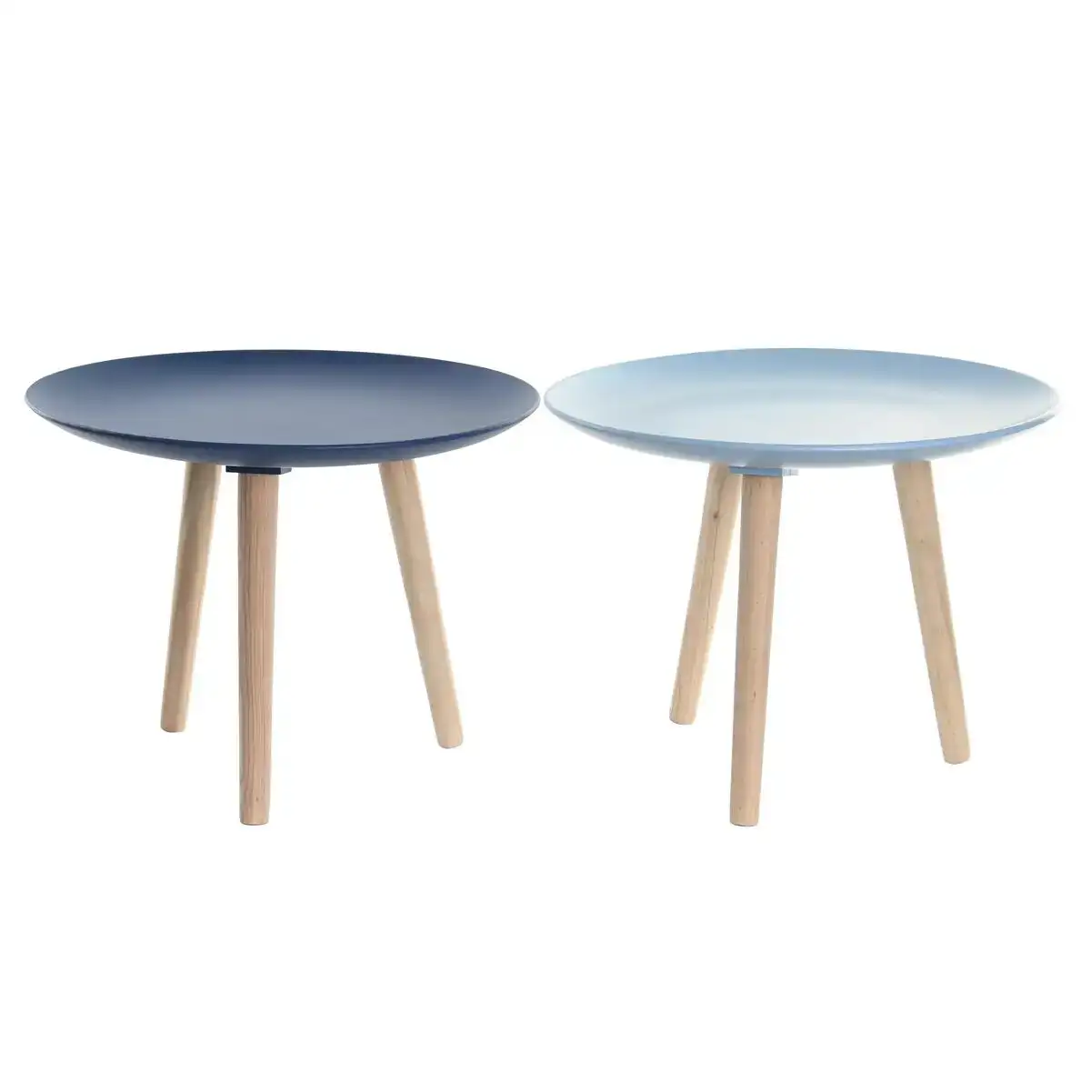 Table d appoint dkd home decor 44 x 44 x 35 cm bleu marron bleu ciel pin bois mdf 2 unites _5353. DIAYTAR COTE D'IVOIRE - Votre Passage vers le Raffinement. Plongez dans notre univers de produits exquis et choisissez des articles qui ajoutent une touche de sophistication à votre vie.