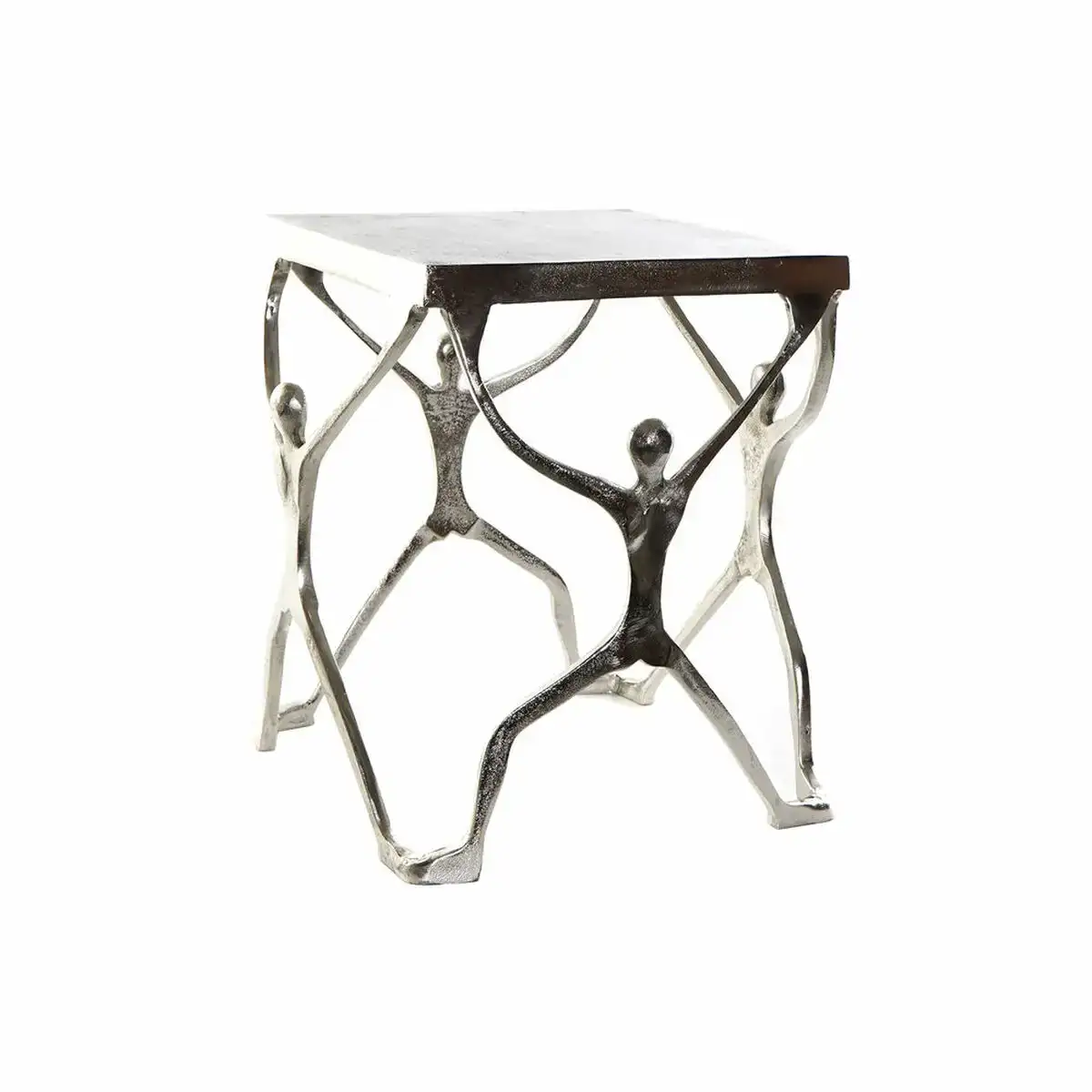 Table d appoint dkd home decor 44 x 44 x 46 cm argente aluminium plastique_2688. DIAYTAR COTE D'IVOIRE - Votre Source de Trouvailles uniques. Naviguez à travers notre catalogue et trouvez des articles qui vous distinguent et reflètent votre unicité.