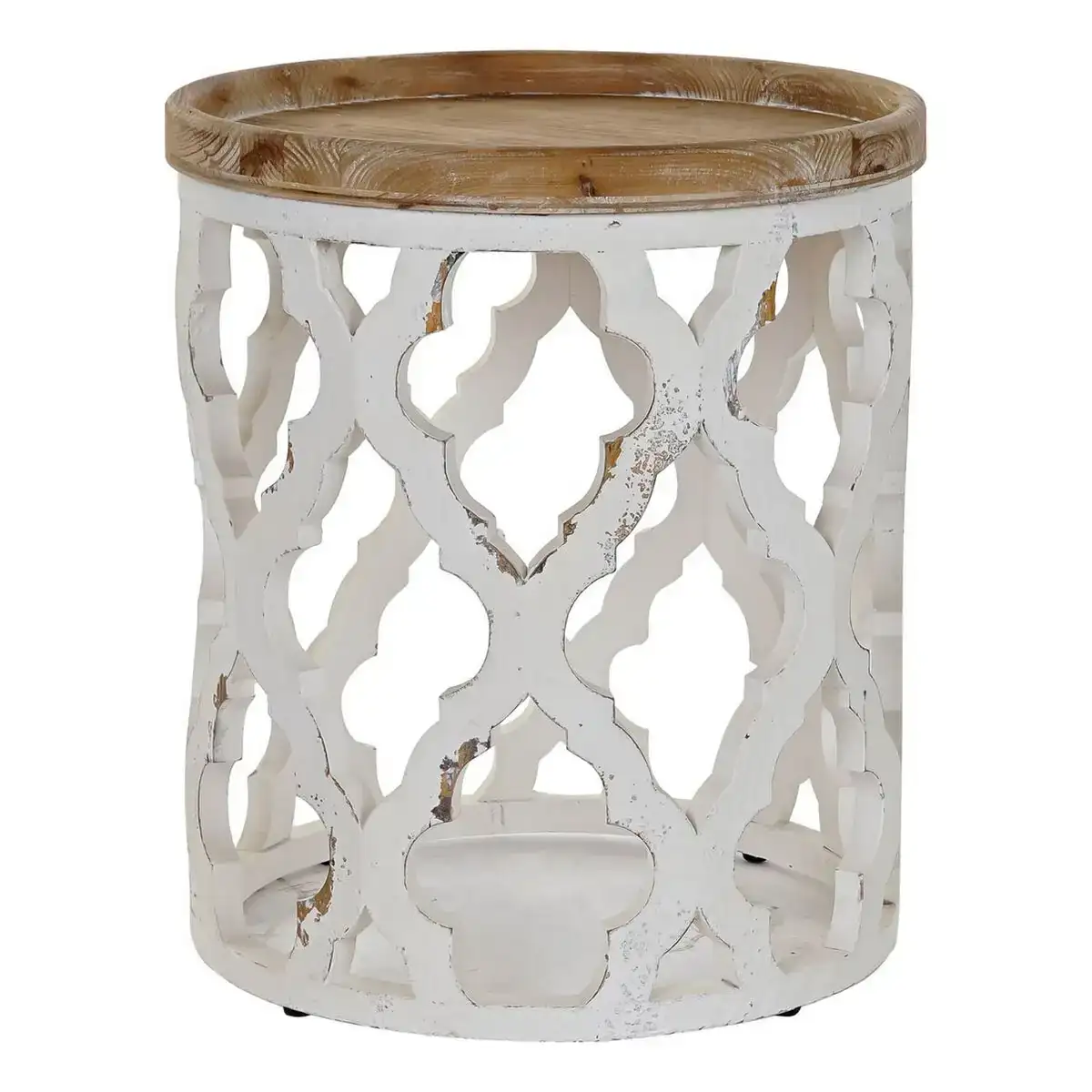 Table d appoint dkd home decor 50 x 50 x 58 cm sapin naturel blanc bois mdf_5276. DIAYTAR COTE D'IVOIRE - L'Art de Choisir, l'Art de S'émerveiller. Explorez notre gamme de produits et laissez-vous émerveiller par des créations authentiques et des designs modernes.