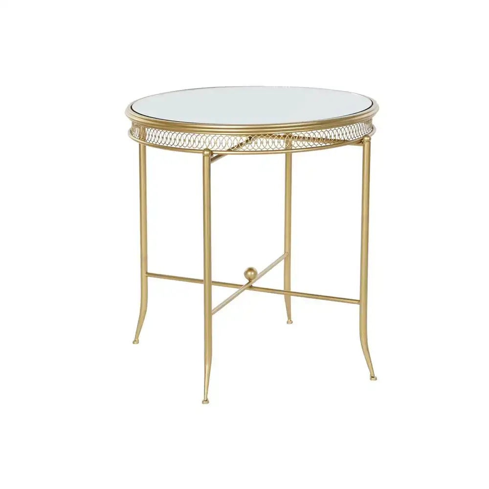Table d appoint dkd home decor 56 x 56 x 56 cm miroir dore metal_9932. DIAYTAR COTE D'IVOIRE - Où Choisir est une Célébration de l'Artisanat Local. Découvrez notre boutique en ligne et choisissez des produits qui incarnent la passion des artisans sénégalais.
