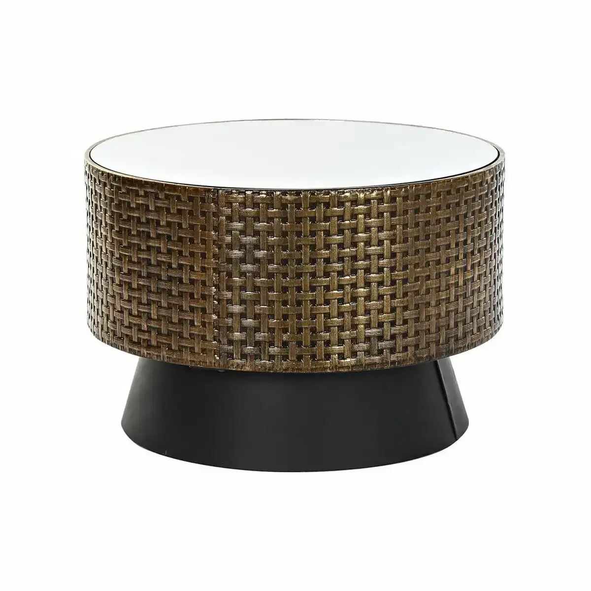 Table d appoint dkd home decor 61 x 61 x 41 cm miroir noir dore metal_5572. Bienvenue chez DIAYTAR COTE D'IVOIRE - Où Choisir est un Voyage. Plongez dans notre plateforme en ligne pour trouver des produits qui ajoutent de la couleur et de la texture à votre quotidien.