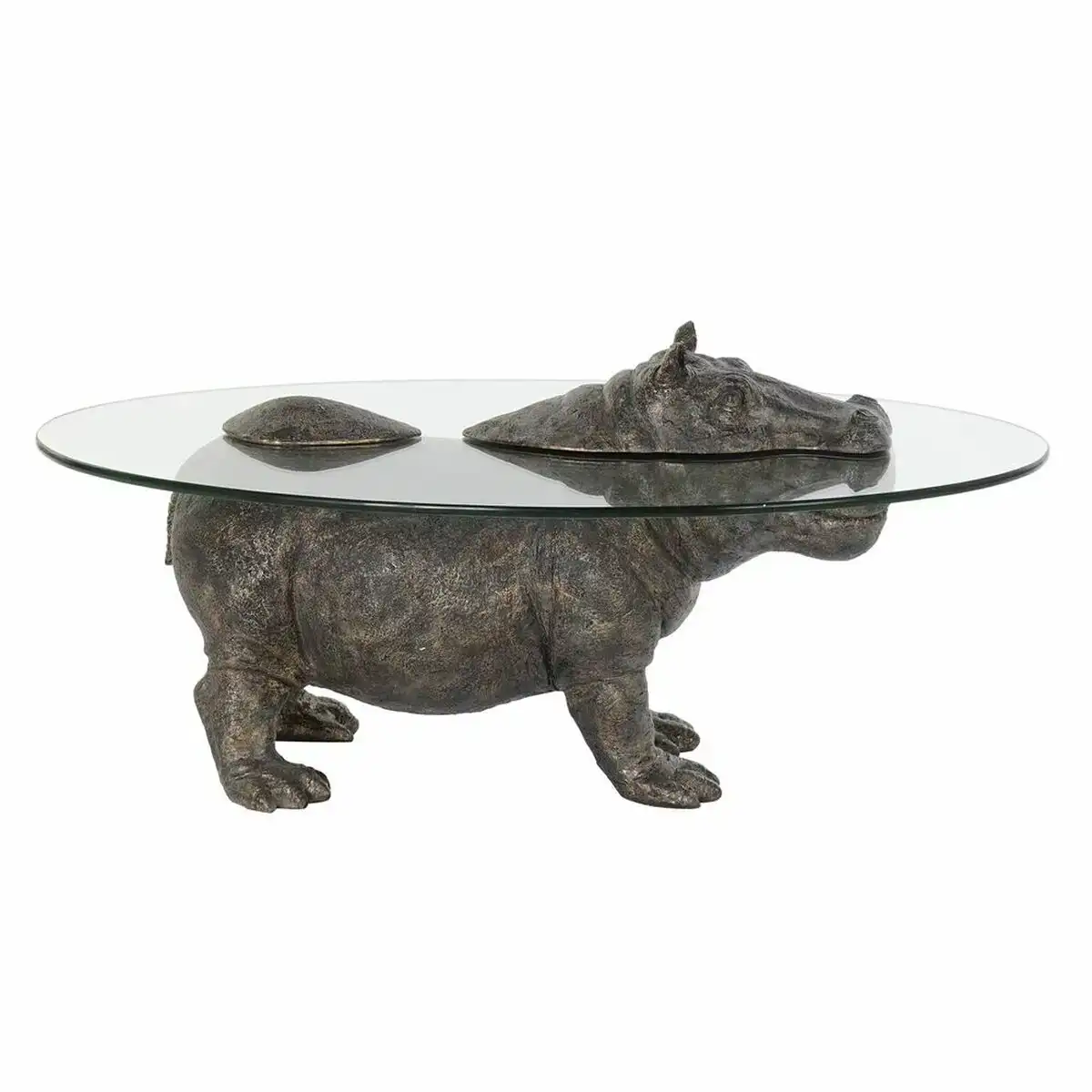 Table d appoint dkd home decor 80 x 50 x 37 cm verre transparent cuivre resine_9783. DIAYTAR COTE D'IVOIRE - Votre Destinée Shopping Personnalisée. Plongez dans notre boutique en ligne et créez votre propre expérience de shopping en choisissant parmi nos produits variés.