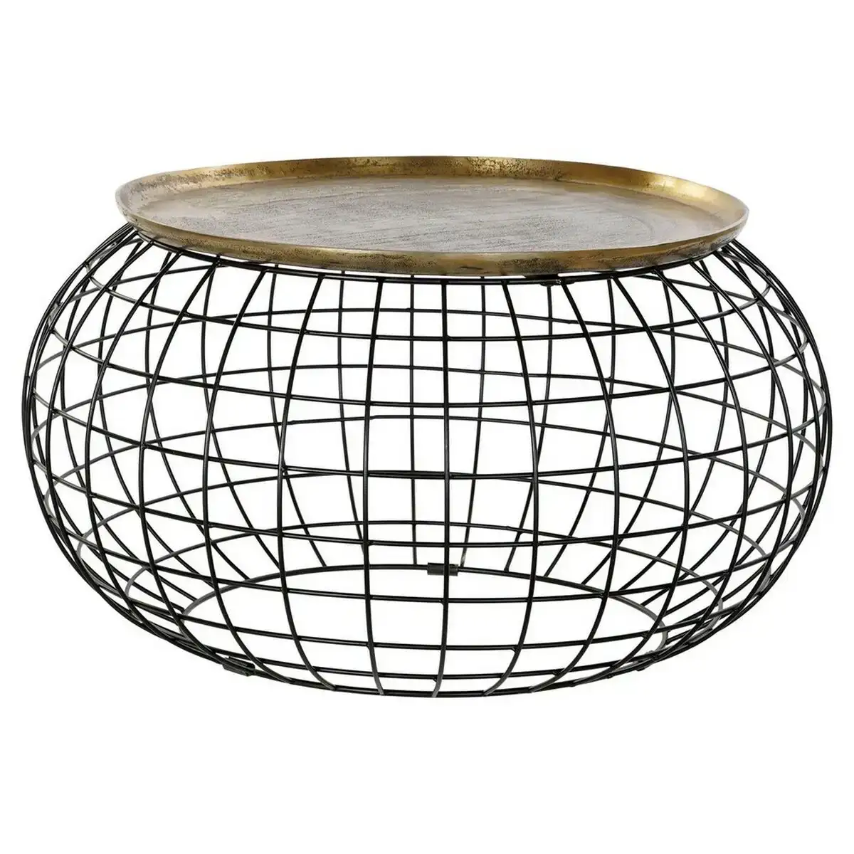 Table d appoint dkd home decor 80 x 80 x 44 cm noir dore aluminium plastique_4033. DIAYTAR COTE D'IVOIRE - Où Chaque Produit est une Promesse de Qualité. Explorez notre boutique en ligne et choisissez des produits qui répondent à vos exigences élevées.