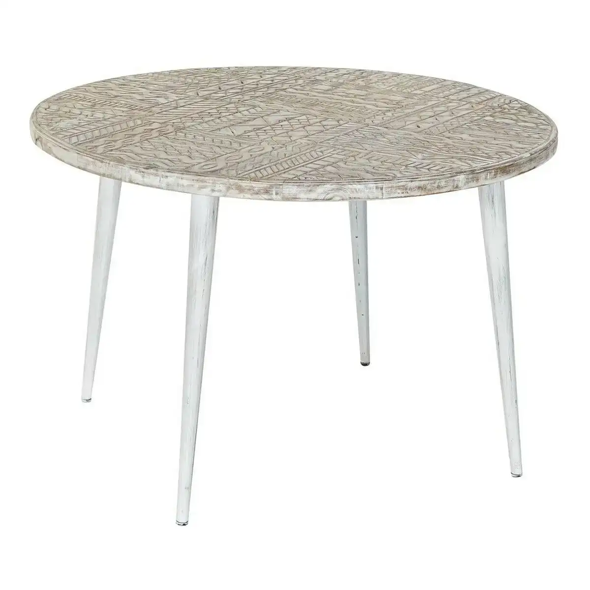 Table d appoint dkd home decor 8424001820115 75 x 75 x 50 cm dore metal blanc bois de manguier 75 x 75 x 50 cm _2076. DIAYTAR COTE D'IVOIRE - L'Art de Vivre avec Authenticité. Explorez notre gamme de produits artisanaux et découvrez des articles qui apportent une touche unique à votre vie.