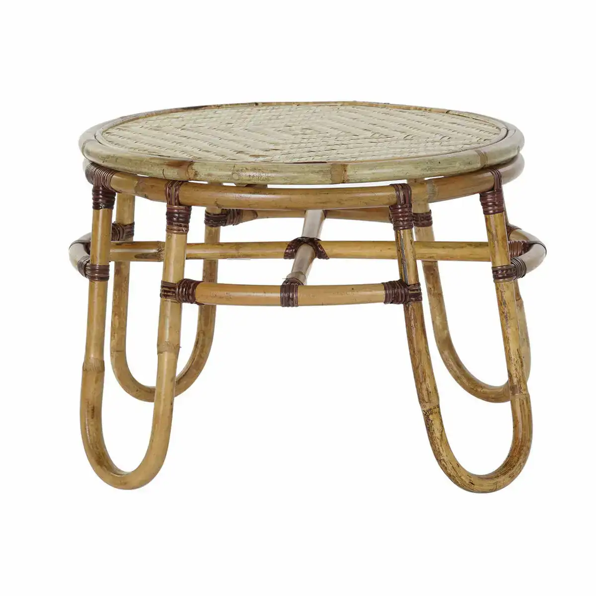 Table d appoint dkd home decor bambou rotin 60 x 60 x 42 cm _3160. DIAYTAR COTE D'IVOIRE - Votre Destination Shopping Éthique. Parcourez notre gamme et choisissez des articles qui respectent l'environnement et les communautés locales.