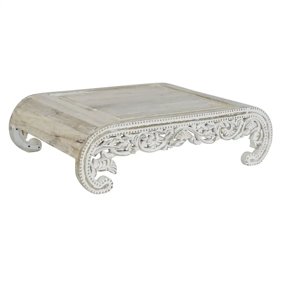 Table d appoint dkd home decor blanc bois de manguier 89 x 63 5 x 25 4 cm_6413. Entrez dans le Monde de DIAYTAR COTE D'IVOIRE - Où la Satisfaction est la Priorité. Explorez notre sélection pensée pour vous offrir une expérience de shopping qui va au-delà de vos attentes.