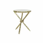 Table d appoint dkd home decor blanc dore aluminium marbre 43 x 43 x 54 cm_3939. DIAYTAR COTE D'IVOIRE - Où Chaque Détail Fait la Différence. Parcourez notre sélection soignée et choisissez des articles qui rehaussent votre quotidien, du fonctionnel à l'esthétique.