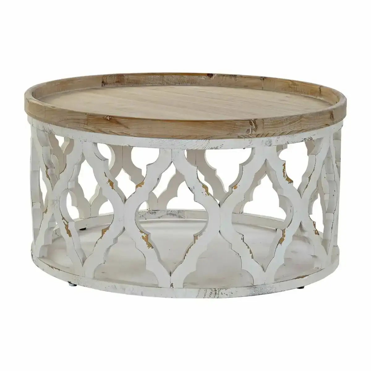 Table d appoint dkd home decor blanc marron clair sapin bois mdf 81 x 81 x 43 5 cm_9071. Entrez dans l'Univers de DIAYTAR COTE D'IVOIRE - Où l'Innovation Rencontre la Tradition. Explorez notre sélection de produits modernes et traditionnels qui incarnent l'esprit dynamique du Côte d'Ivoire.