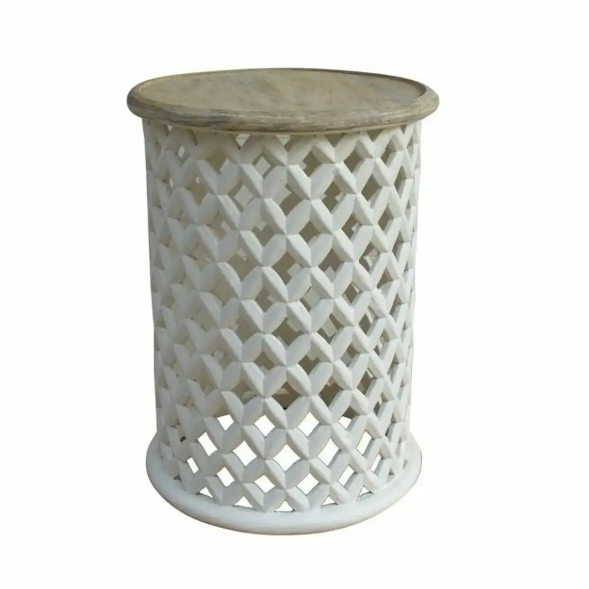 Table d appoint dkd home decor blanc naturel bois de manguier 45 x 45 x 62 cm_8861. DIAYTAR COTE D'IVOIRE - Où Chaque Produit a son Histoire à Raconter. Parcourez notre catalogue et découvrez des articles qui portent en eux la passion et l'histoire du Côte d'Ivoire.