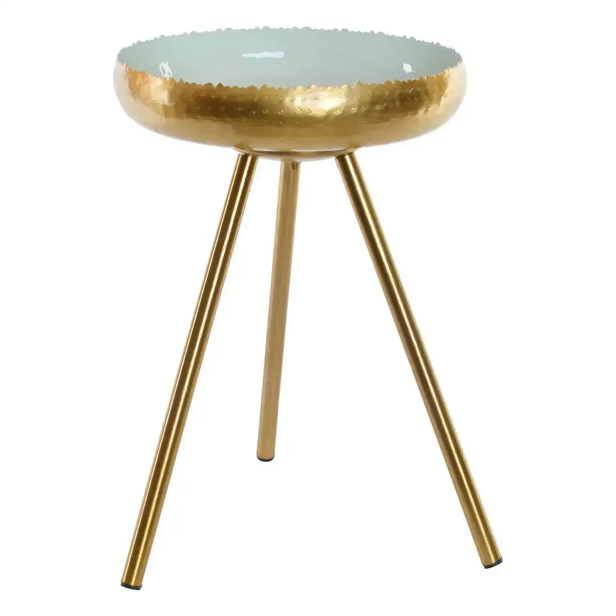 Table d appoint dkd home decor bleu metal laque 43 x 43 x 61 cm _5536. DIAYTAR COTE D'IVOIRE - L'Art de Vivre avec Authenticité. Explorez notre gamme de produits artisanaux et découvrez des articles qui apportent une touche unique à votre vie.