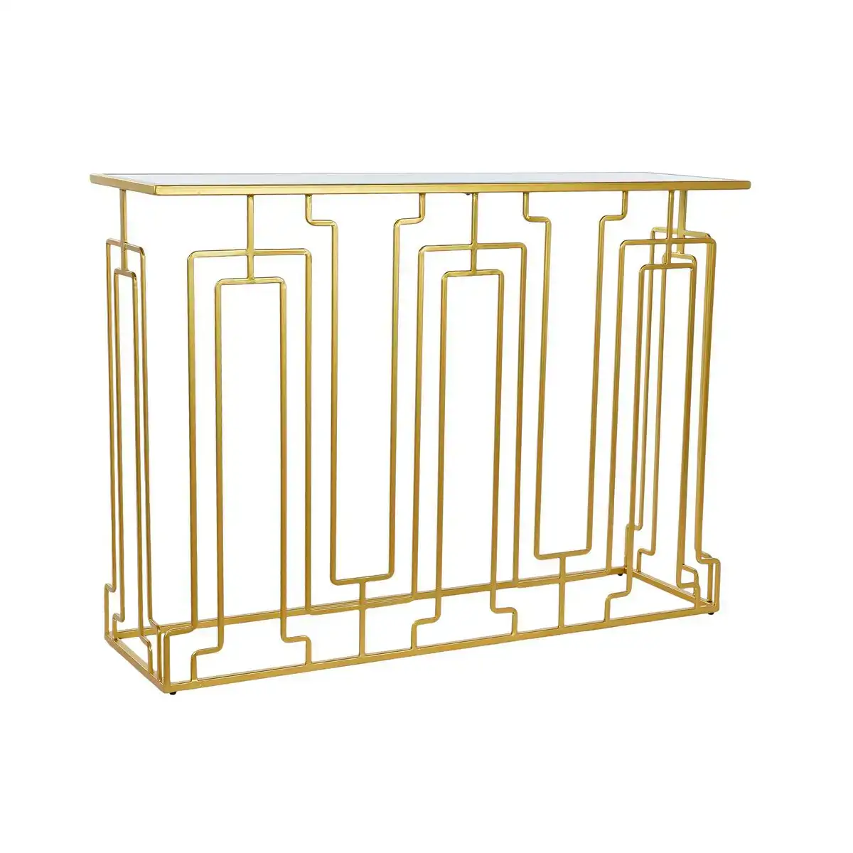 Table d appoint dkd home decor dore metal miroir 110 x 32 x 79 cm_3968. Bienvenue chez DIAYTAR COTE D'IVOIRE - Où Choisir est une Invitation au Voyage. Explorez notre boutique en ligne et découvrez des produits qui vous transportent dans l'univers du Côte d'Ivoire.