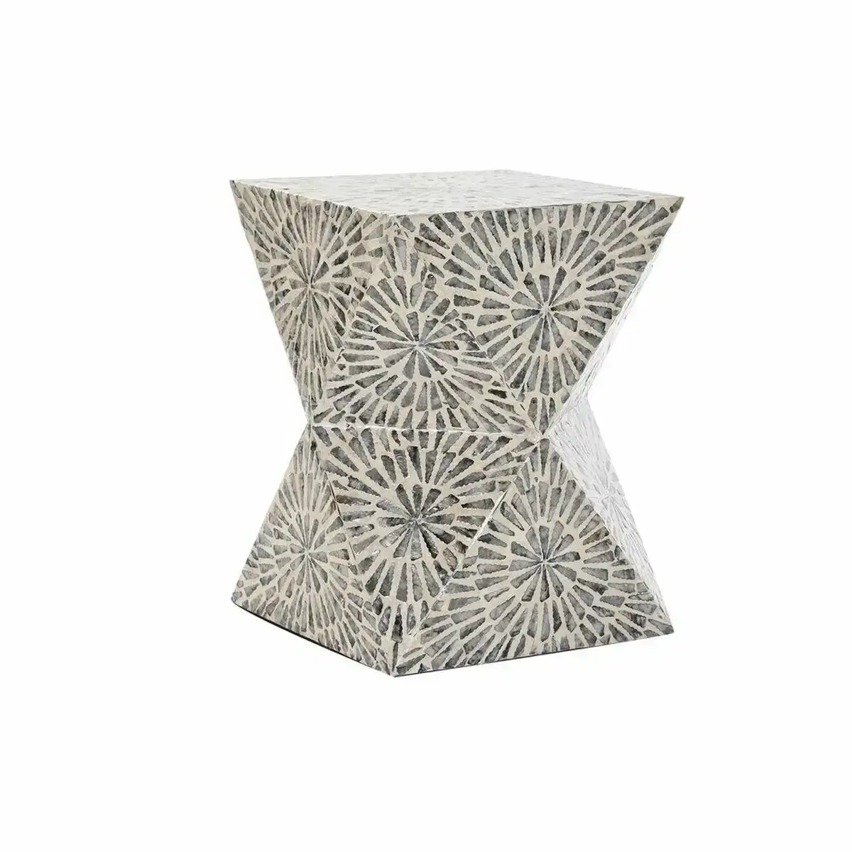 Table d appoint dkd home decor gris beige nacre noire 34 x 34 x 45 cm_6669. Bienvenue sur DIAYTAR COTE D'IVOIRE - Où Chaque Article a son Histoire. Découvrez notre sélection méticuleuse de produits qui racontent l'authenticité et la beauté du Côte d'Ivoire.