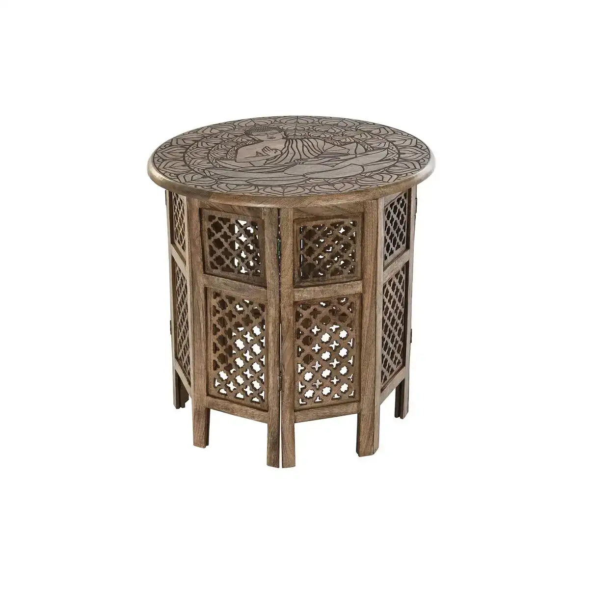 Table d appoint dkd home decor marron bois de manguier 54 x 54 x 53 cm_8753. DIAYTAR COTE D'IVOIRE - Là où la Qualité se Marque d'une Touche Côte d'Ivoireaise. Naviguez à travers notre boutique en ligne et choisissez des produits qui allient excellence et tradition.