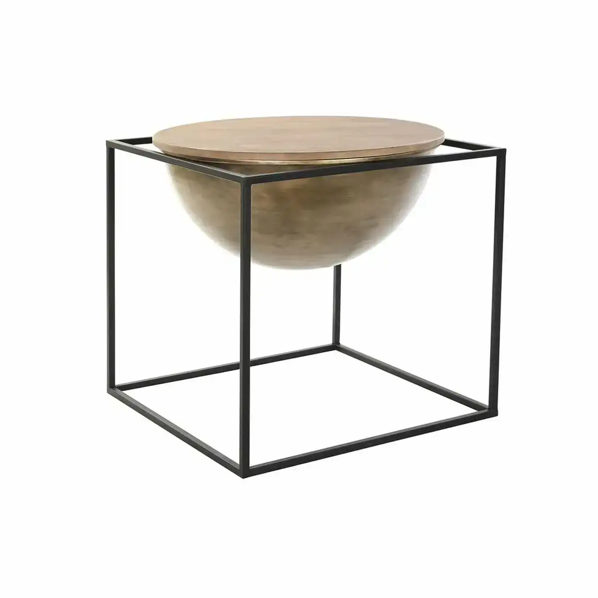 Table d appoint dkd home decor marron noir bois metal 64 x 64 x 62 5 cm_4534. DIAYTAR COTE D'IVOIRE - Où Chaque Produit est une Histoire à Raconter. Découvrez notre sélection de produits qui vous permettent de créer votre propre récit à travers vos achats.