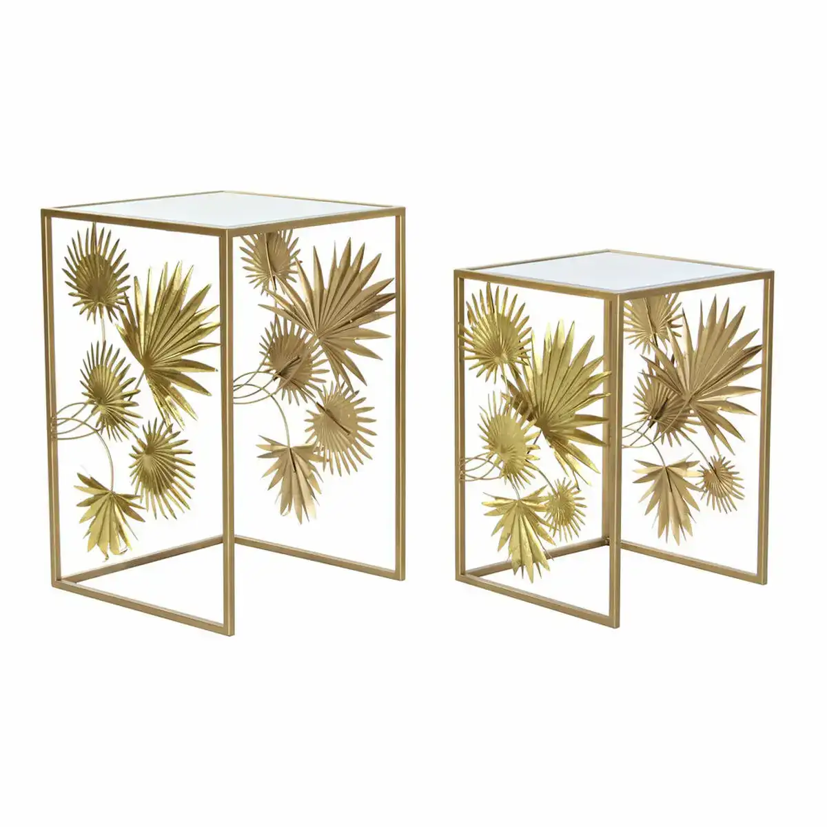 Table d appoint dkd home decor metal miroir volets 2 pcs 40 5 x 40 5 x 61 cm 35 6 x 38 x 51 cm _1821. DIAYTAR COTE D'IVOIRE - L'Artisanat à Portée de Clic. Découvrez notre boutique en ligne pour trouver des produits uniques qui célèbrent la créativité et l'artisanat sénégalais.