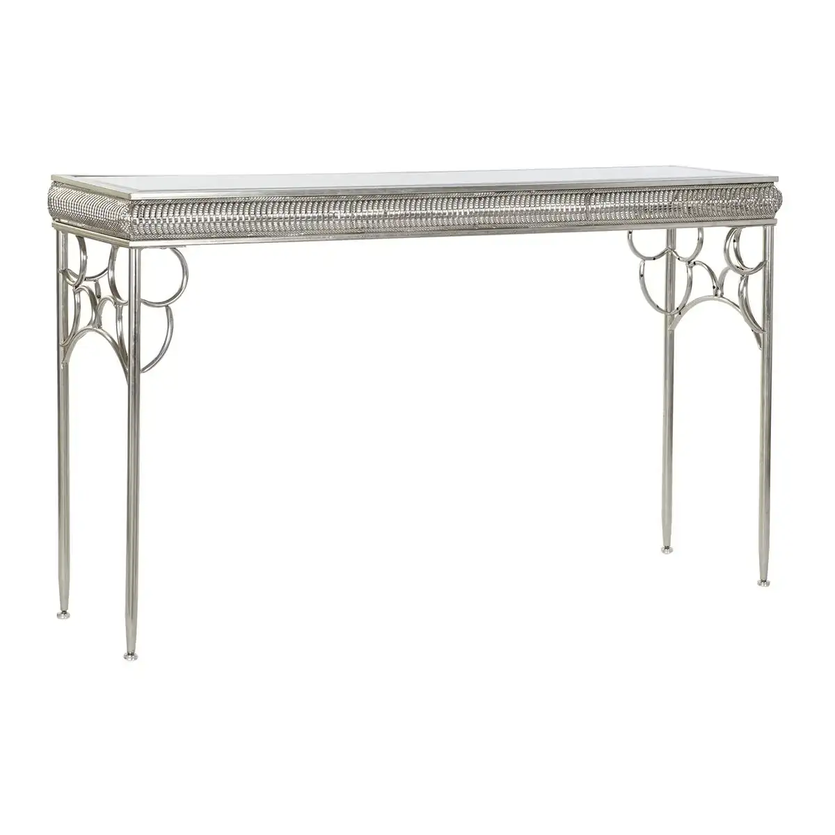 Table d appoint dkd home decor miroir argente metal 122 x 31 x 72 cm_2229. Plongez dans le Monde de DIAYTAR COTE D'IVOIRE - Où Chaque Article Raconte une Histoire. Explorez notre vaste assortiment et choisissez des produits qui vous parlent et reflètent votre style unique.