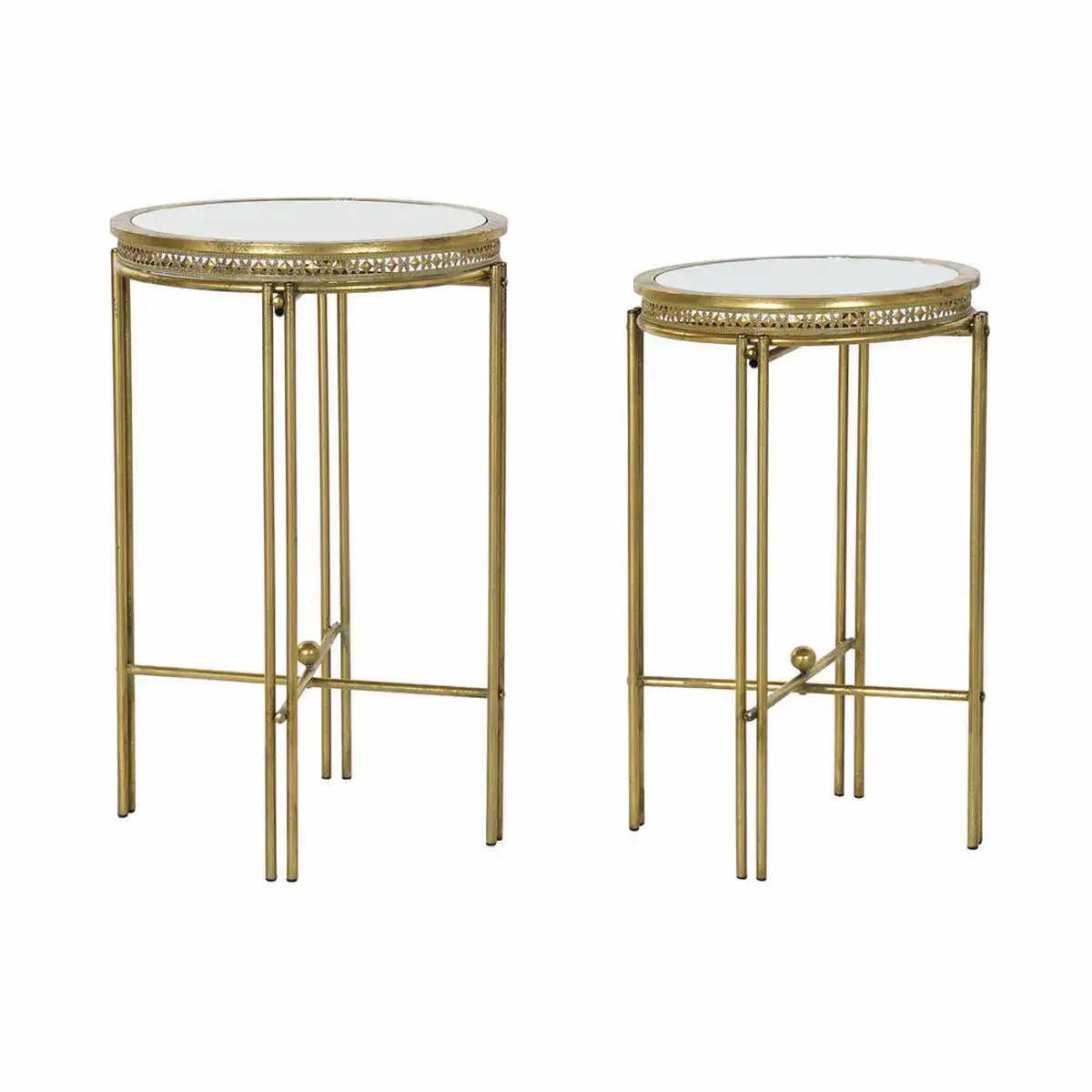 Table d appoint dkd home decor miroir metal cuivre clair 39 x 39 x 59 cm 2 pcs _7722. DIAYTAR COTE D'IVOIRE - Votre Plateforme pour un Shopping Inspiré. Explorez nos offres variées et découvrez des articles qui stimulent votre créativité et embellissent votre vie.