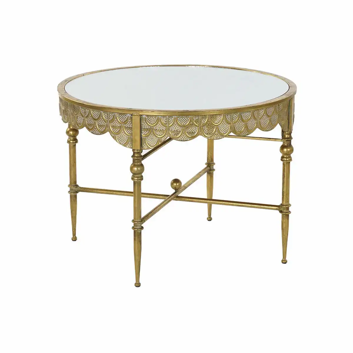 Table d appoint dkd home decor miroir metal cuivre clair 62 x 62 x 44 cm _4166. DIAYTAR COTE D'IVOIRE - Votre Marché Virtuel au Côte d'Ivoire. Parcourez notre boutique en ligne pour trouver des trésors cachés, des articles indispensables du quotidien aux joyaux artistiques.