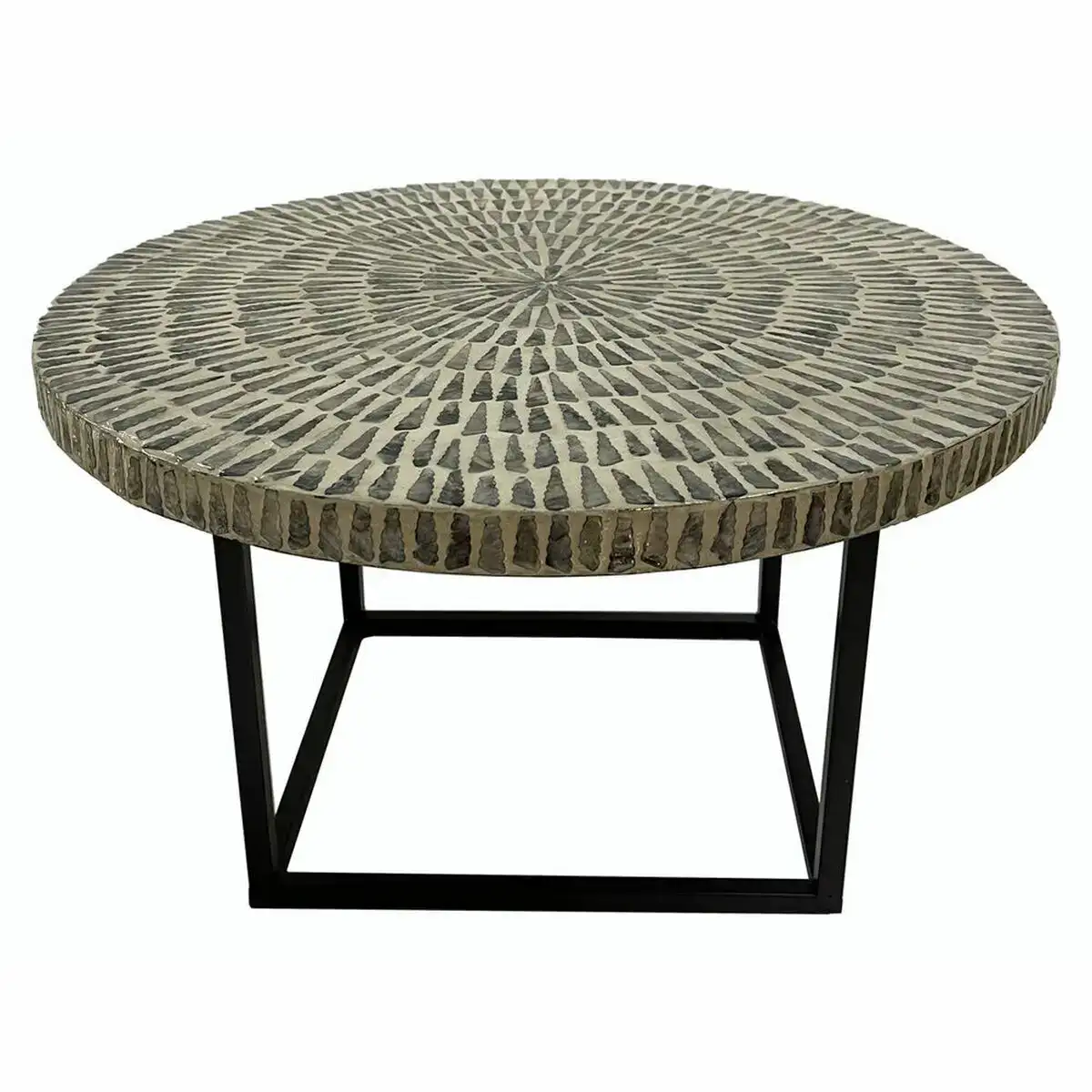 Table d appoint dkd home decor nacre noire fer moderne 60 x 60 x 40 cm _7332. DIAYTAR COTE D'IVOIRE - Là où Chaque Produit Évoque une Émotion. Parcourez notre catalogue et choisissez des articles qui vous touchent et qui enrichissent votre expérience.